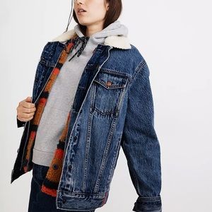 NWT Madewell x Kule Sherpa-lined Oversized Jean Jacket